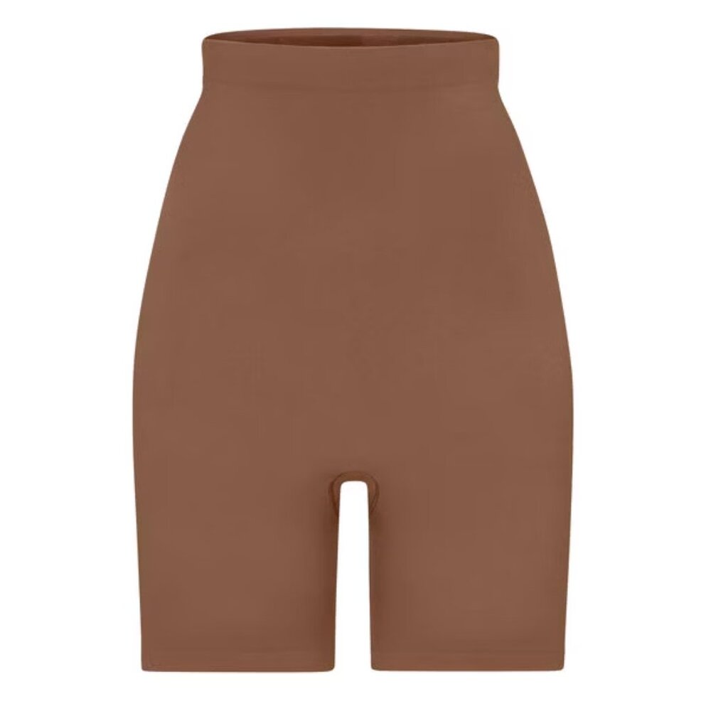 SKIMS Seamless Sculpt Mid Thigh Short Jasper Sz XS MSRP $38 NWOT Shapewear